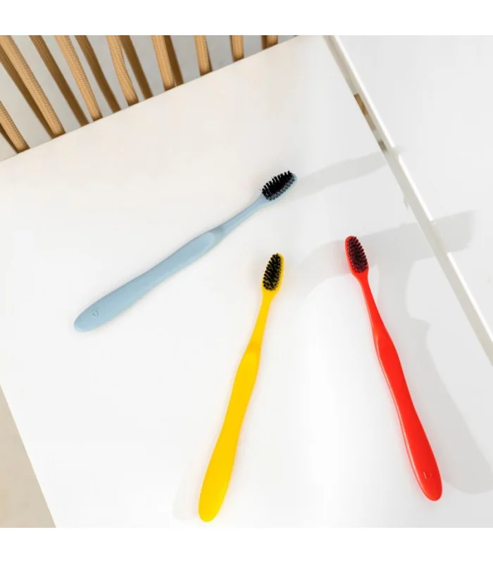 Cepillo de dientes adulto-Medium-amarillo-1 ud | Cuidado eco-friendly