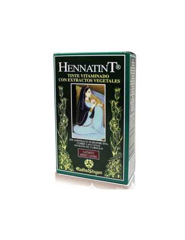 HennaTint 20 Castaño Medio Caoba 60ml+60ml Radhe Shyam