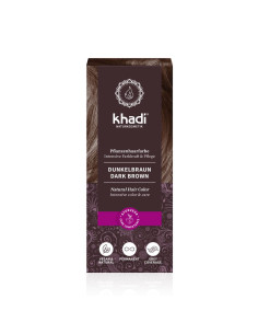 Tinte herbal Castaño Oscuro 100g Khadi