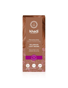 Tinte herbal Castaño Claro 100g Khadi