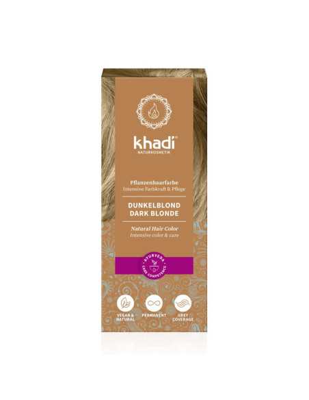 Tinte herbal Rubio Oscuro/Ceniza 100g Khadi