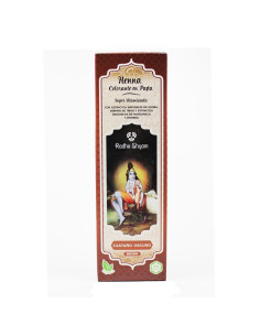 Henna castaño oscuro pasta 200g Radhe Shyam