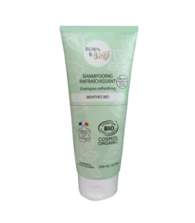 Champú refrescante Cosmos Organic-200 ml | Champú natural cabello graso
