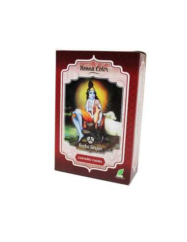 Henna castaño caoba polvo 100 g Radhe Shyam