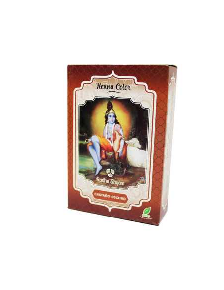 Henna castaño oscuro polvo 100 g Radhe Shyam