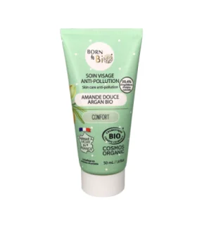 Cuidado facial antipolución para pieles normales Cosmos Organic-50 ml | Crema antiox