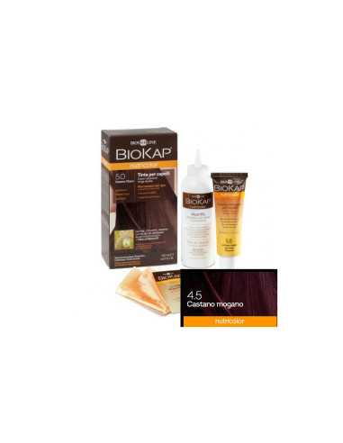 TINTE 4.5 CASTAÑO CAOBA 140 ML.BIOKAP