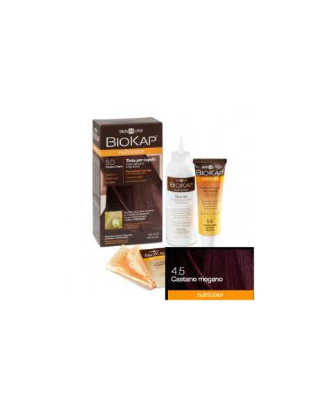 TINTE 4.5 CASTAÑO CAOBA 140 ML.BIOKAP