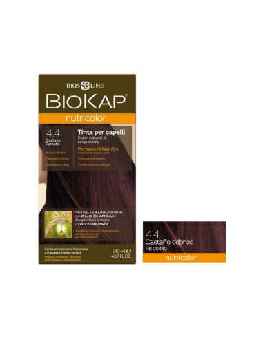 Tinte 4.4 castaño cobrizo 140ml Biokap