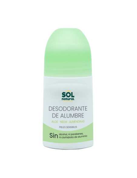 Desodorante Roll On de Alumbre aloe y neem 75 ml Sol Natural