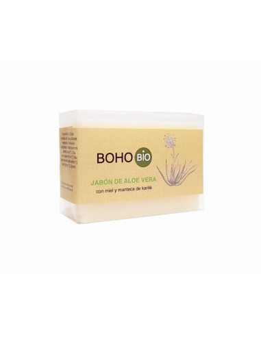 Jabon Aloe vera con miel y manteca de karite Bio 100g BOHO