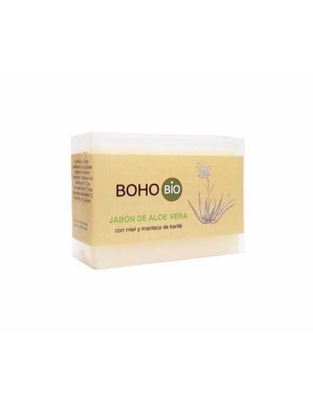 Jabon Aloe vera con miel y manteca de karite Bio 100g BOHO