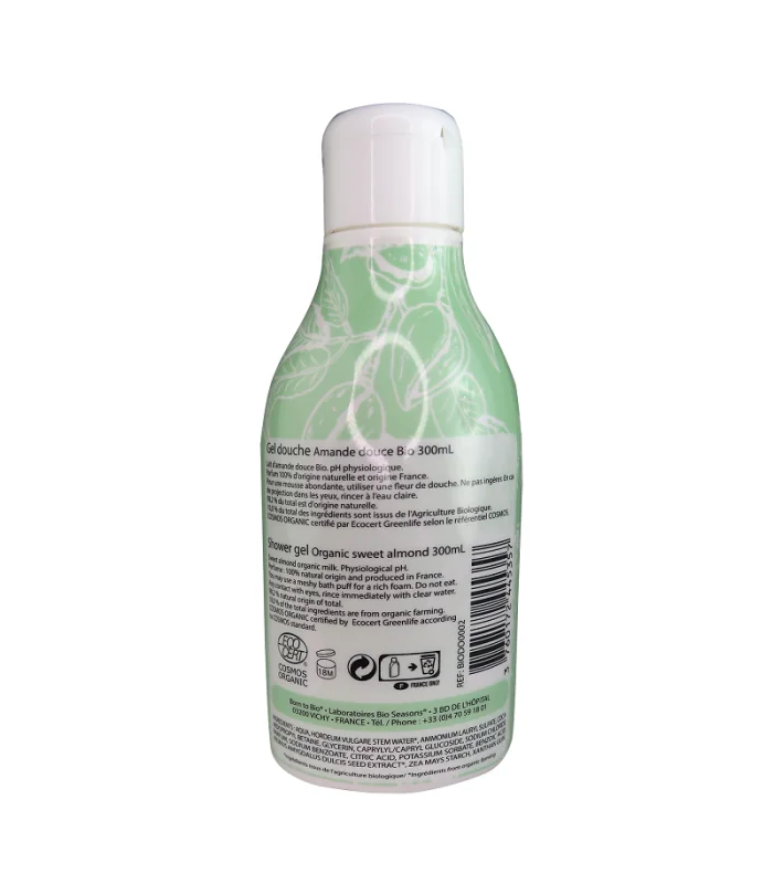 Gel de ducha ecológico de Almendra Dulce-300 ml | Gel de ducha natural
