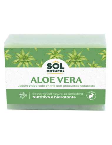 Jabon de aloe vera 100 g Sol Natural