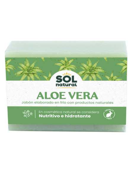 Jabon de aloe vera 100 g Sol Natural