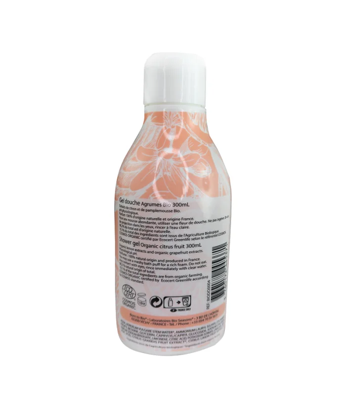 Gel de ducha ecológico de Cítricos-300 ml | Gel de ducha sin químicos