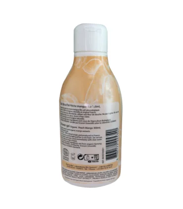 Gel de ducha ecológico de Melocotón y Mango-300 ml | Gel ducha cruelty free