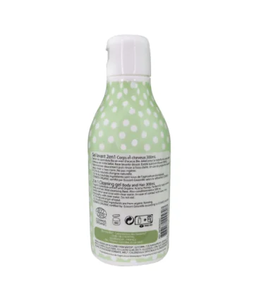 Gel limpiador 2 en 1 bebé Cosmos Organic-300/500 ml | Gel natural bebé