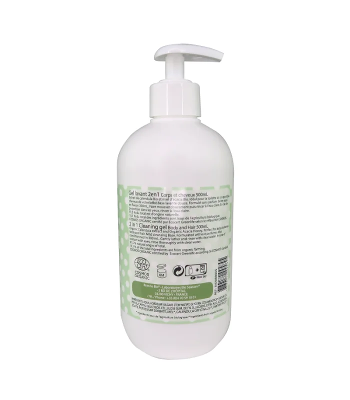 Gel Limpiador 2 en 1 Bebé Cosmos Organic-500 ml
