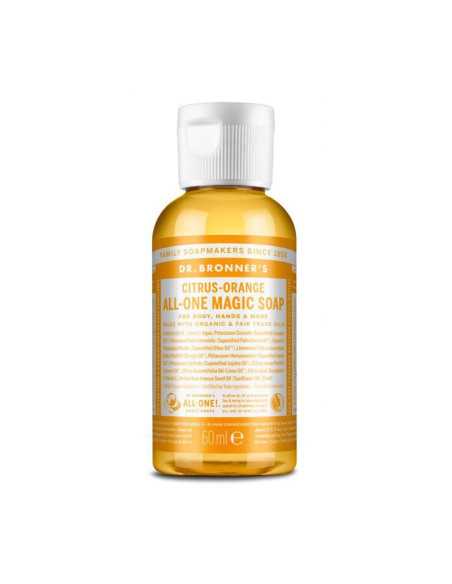 Jabon liquido citricos naranja bio 60ml Dr. Bronner's Jabon liquido citricos naranja bio 60ml Dr. Bronner's