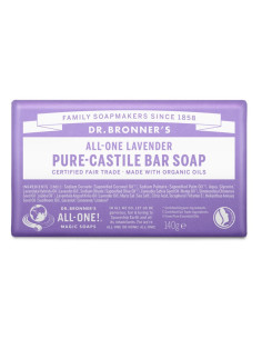 Pastilla de jabon de lavanda bio 140g Dr. Bronner's