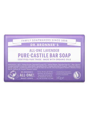 Pastilla de jabon de lavanda bio 140g Dr. Bronner's