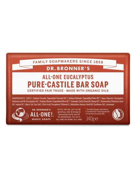 Pastilla de jabon de eucalipto bio 140g Dr. Bronner's