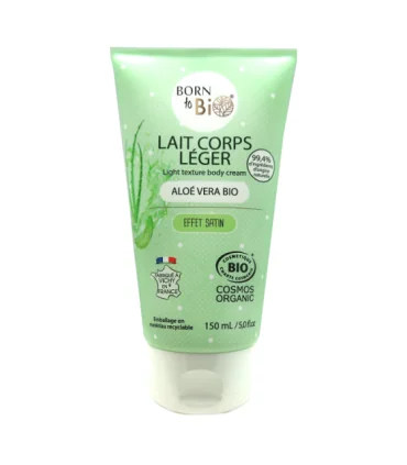 Leche corporal ligera orgánica de Aloe Vera-150 ml | Leche corporal ecológica