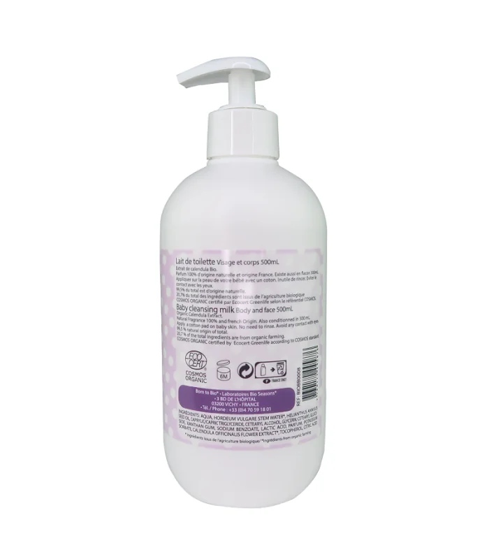 Leche Limpiadora Bebé Cosmos Organic 500 ml