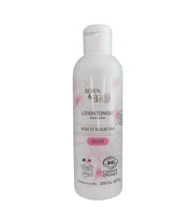 Loción tónica con agua floral de Rosa y Aciano orgánicos-200 ml | Agua floral