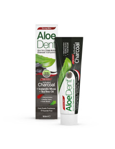 Dentifrico Aloe, Carbon activo, Arbol del te y menta 100ml Aloe Dent