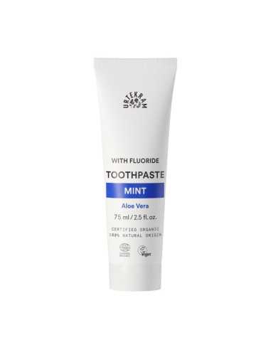 Dentifrico menta-aloe con fluor Bio 75ml Urtekram