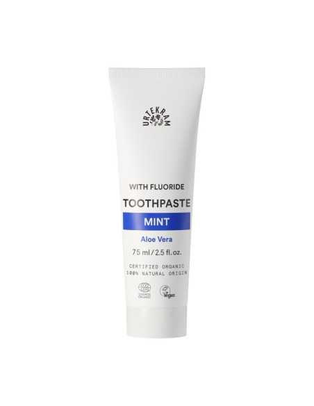 Dentifrico menta-aloe con fluor Bio 75ml Urtekram
