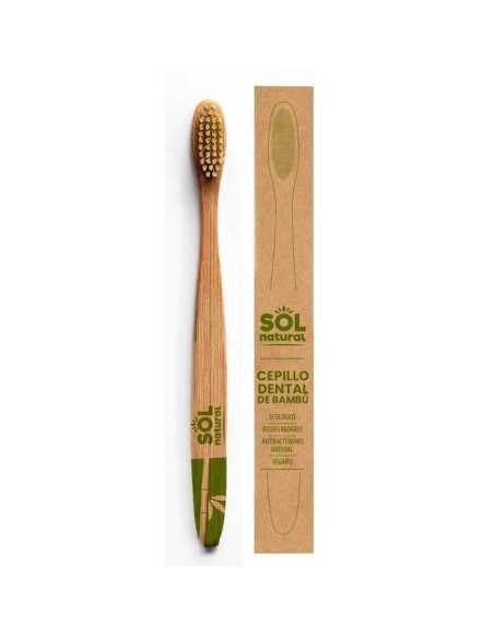 Cepillo de Bambu Adulto Sol Natural