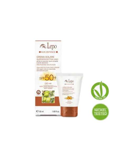 Crema Facial Solar proteccion total 50 SPF 50ml Lepo
