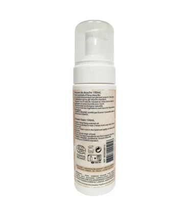 Mousse de ducha orgánica Ylang Ylang-150 ml | Gel hidratante natural