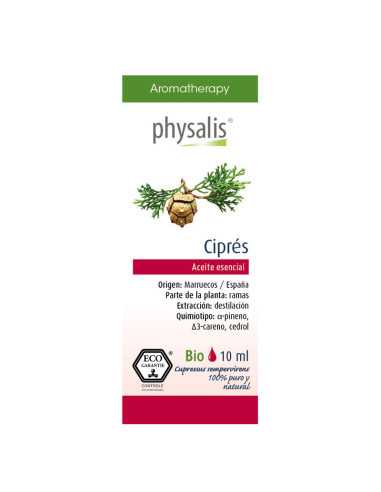 Aceite esencial de ciprés bio 10 ml Physalis