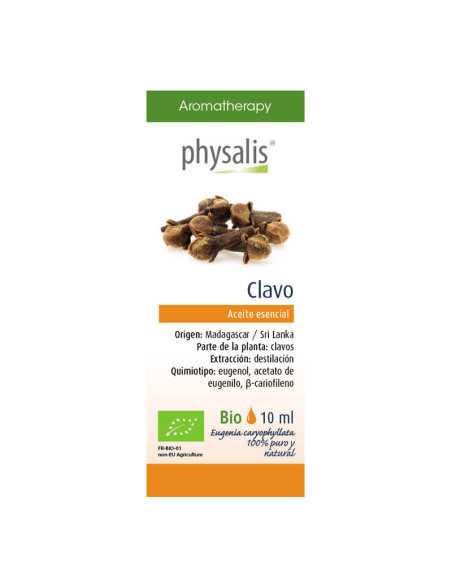 Aceite esencial de clavo bio 10 ml Physalis