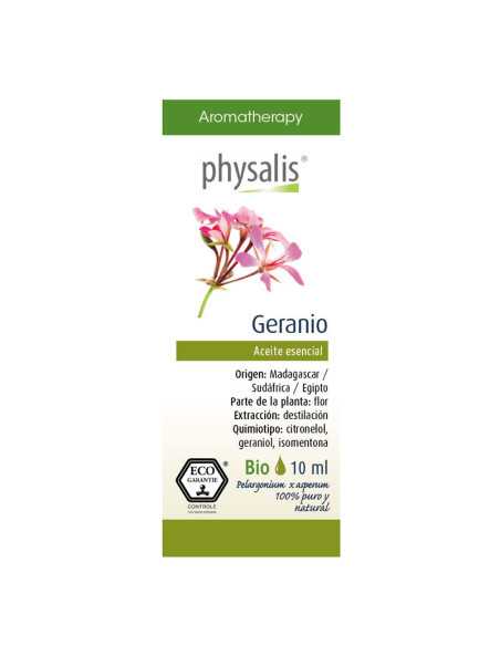 Aceite esencial de geranio bio 10 ml Physalis