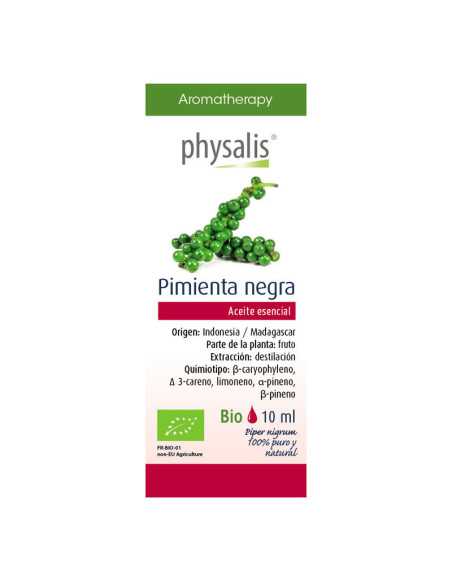 Aceite esencial de pimienta negra bio 10 ml Physalis