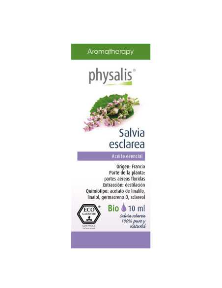 Aceite esencial de salvia esclarea bio 10ml Physalis