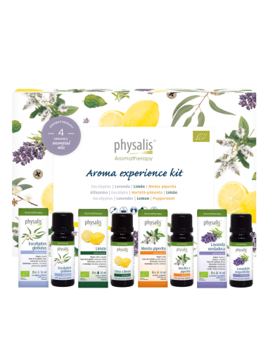 Aceites esenciales Aroma expierence kit Bio 4×10 ml Physalis