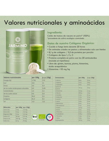 Caldo de huesos-colageno polvo BIO 300g Jarmino