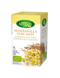 Manzanilla con anis 20 filtros Artemis