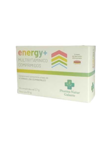 Energy+ multivitaminico 1.7g 30 comprimidos Pharma Natur Galante Energy+ multivitaminico 1.7g 30 comprimidos Pharma Natur Galante
