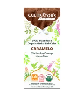 Tinte orgánico Caramelo-100 gr/ 1 kg | Tinte pelo sin amoníaco ni parabenos