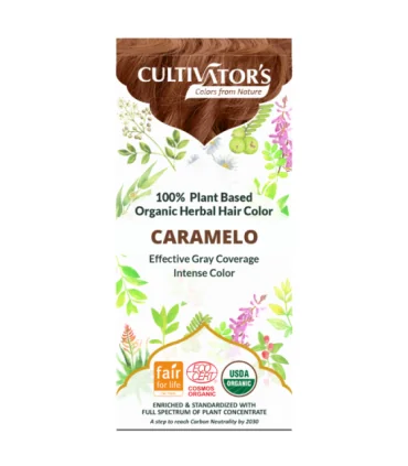Tinte orgánico Caramelo-100 gr/ 1 kg | Tinte pelo sin amoníaco ni parabenos