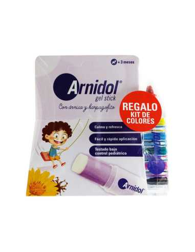 Stick original en barra + kit de colores de regalo 15ml Arnidol