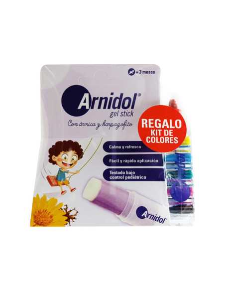Stick original en barra + kit de colores de regalo 15ml Arnidol