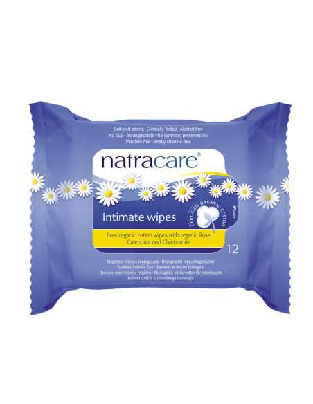 Toallitas intimas en dispensador 12 unidades Natracare